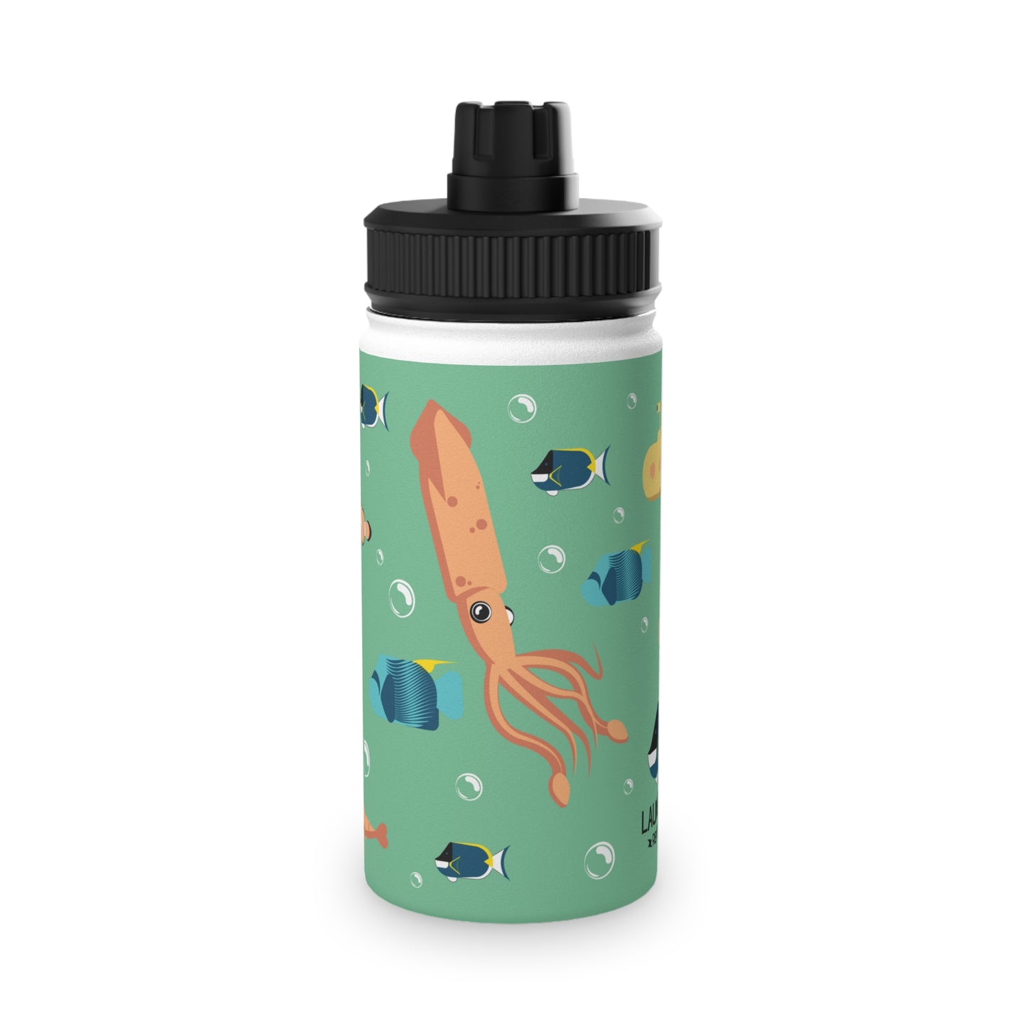 Ocean Stainless Steel Water Bottle, Sports Lid