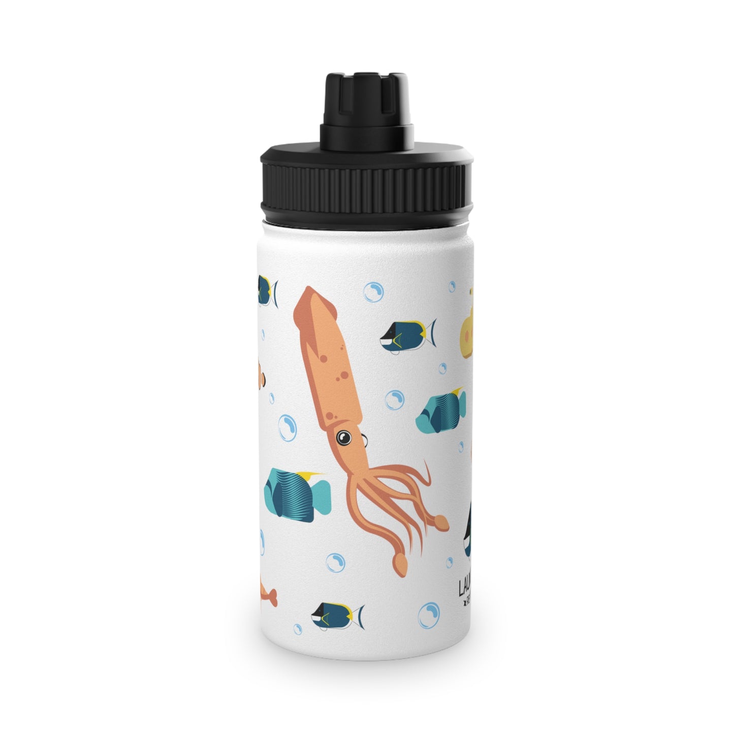 Ocean Stainless Steel Water Bottle, Sports Lid