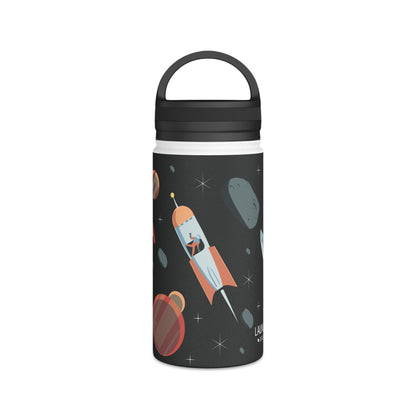 Space Stainless Steel Water Bottle, Handle Lid