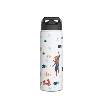 Ocean Stainless Steel Water Bottle, Standard Lid