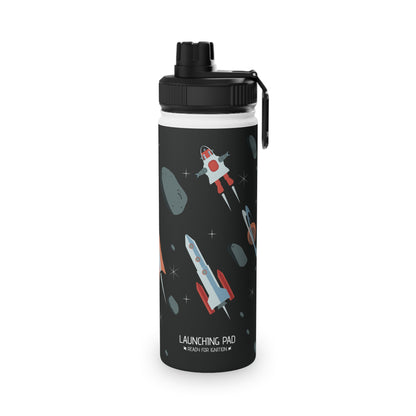 Space Stainless Steel Water Bottle, Sports Lid