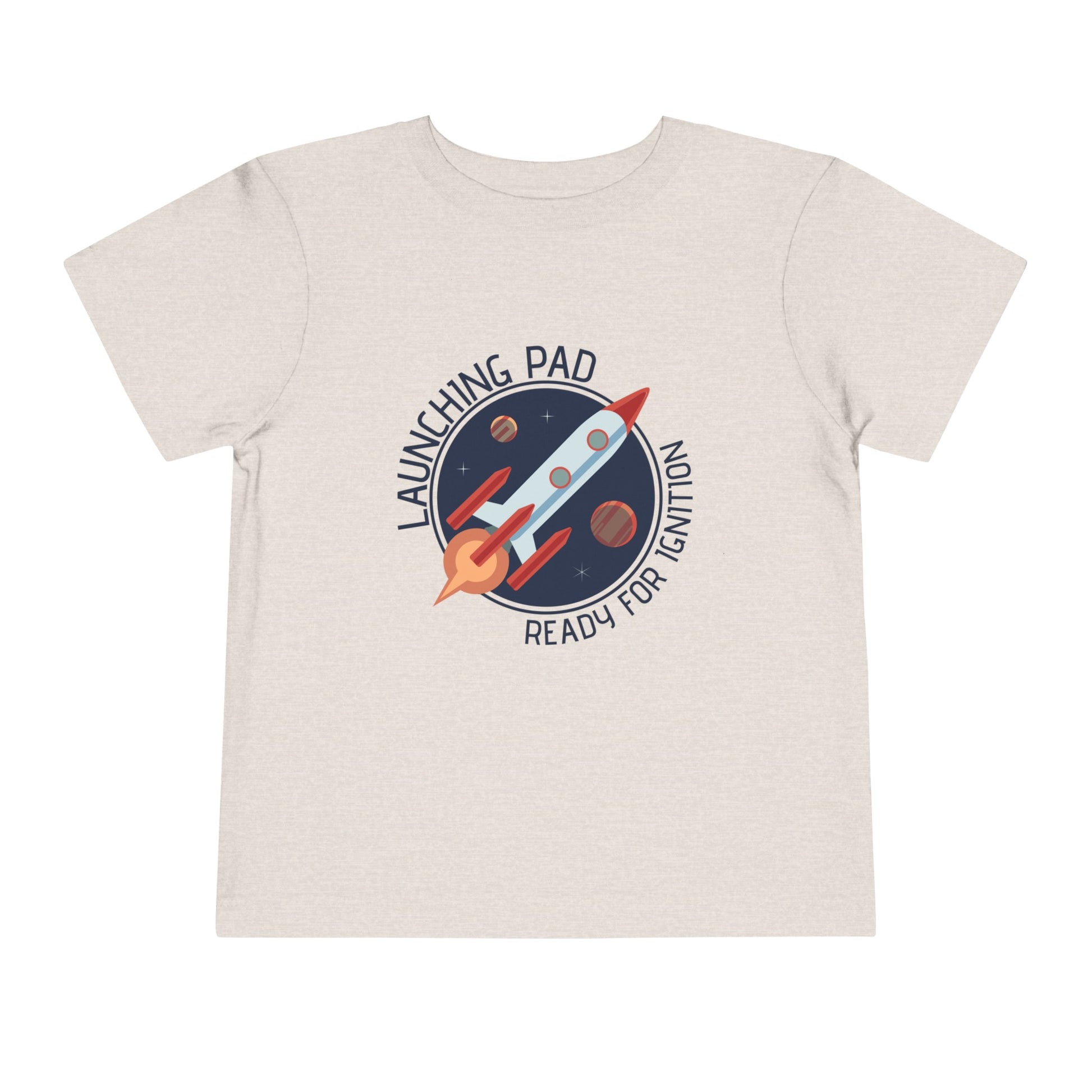 Rocket Toddler Short Sleeve Tee, cream, readyforignition.com