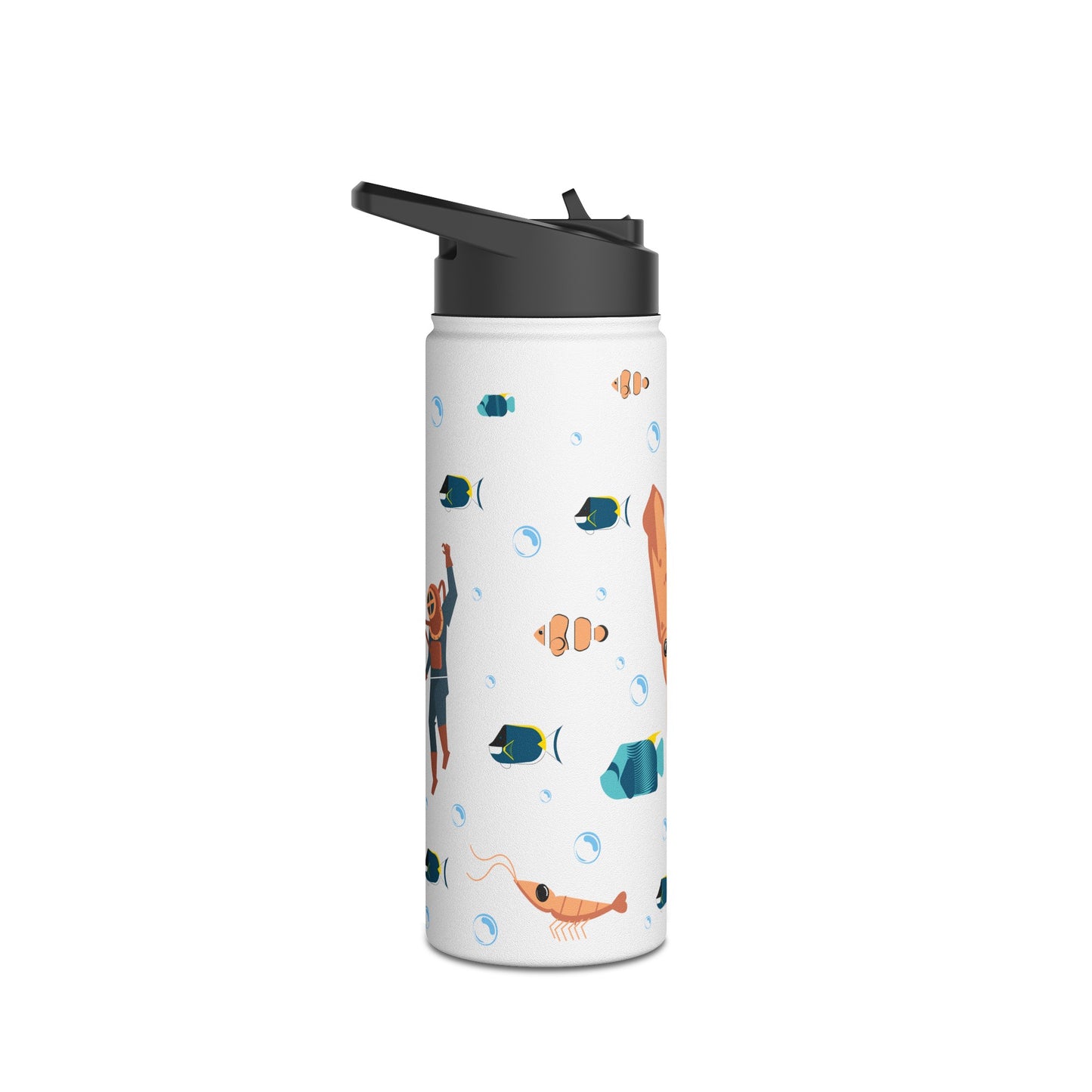 Ocean Stainless Steel Water Bottle, Standard Lid