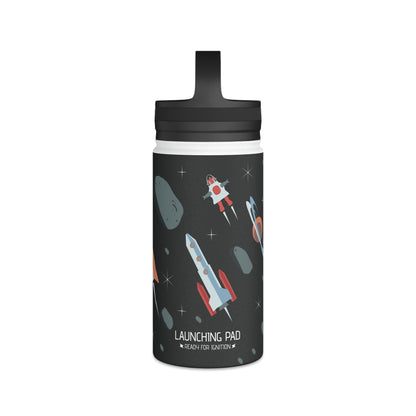 Space Stainless Steel Water Bottle, Handle Lid