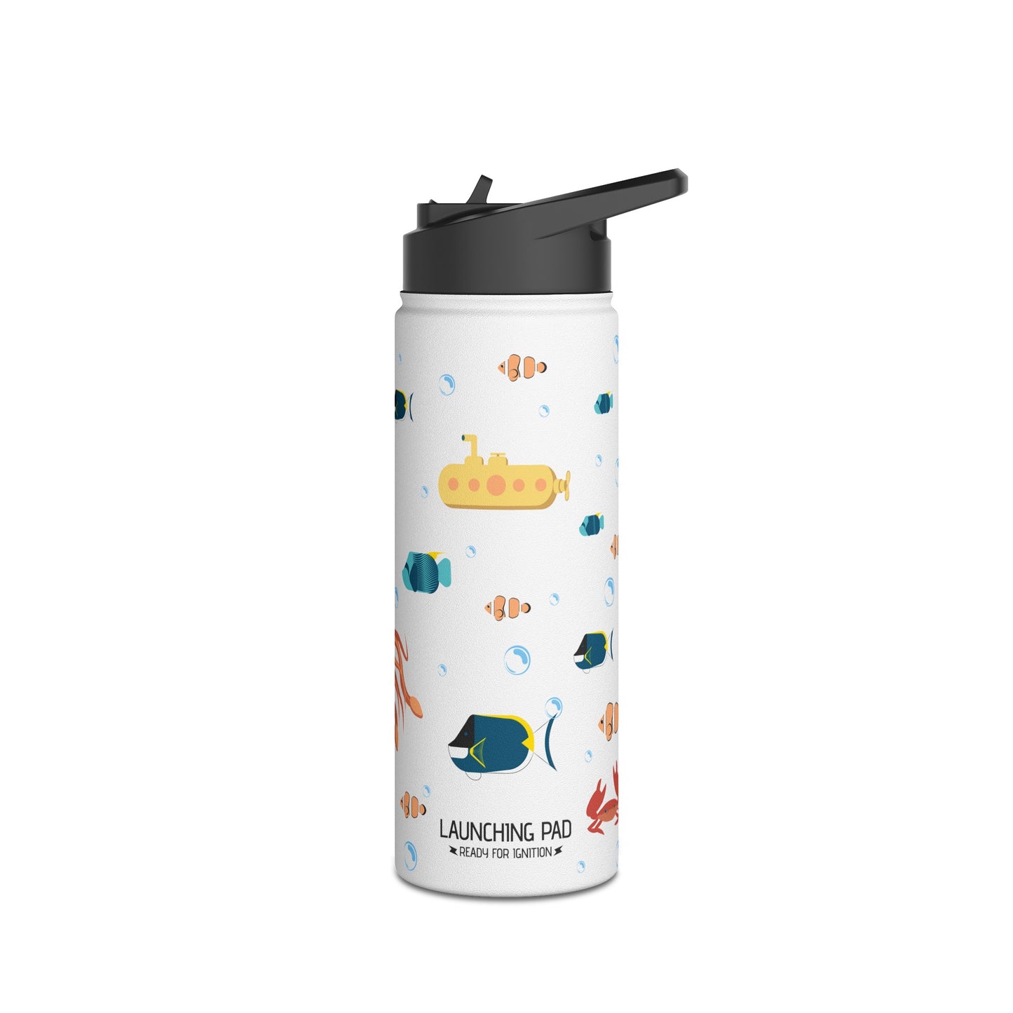 Ocean Stainless Steel Water Bottle, Standard Lid