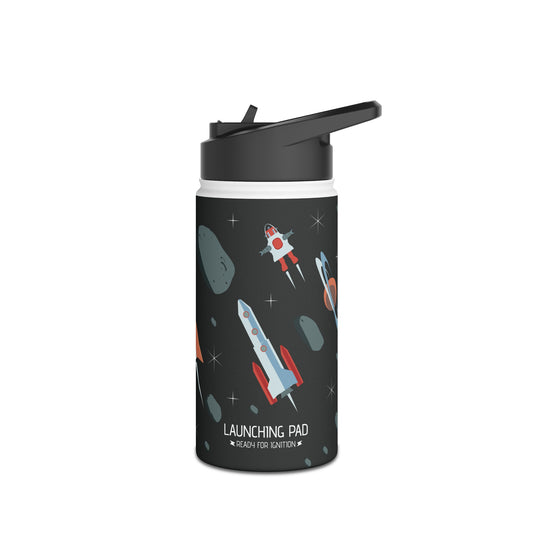 Space Theme Stainless Steel Water Bottle, Standard Lid