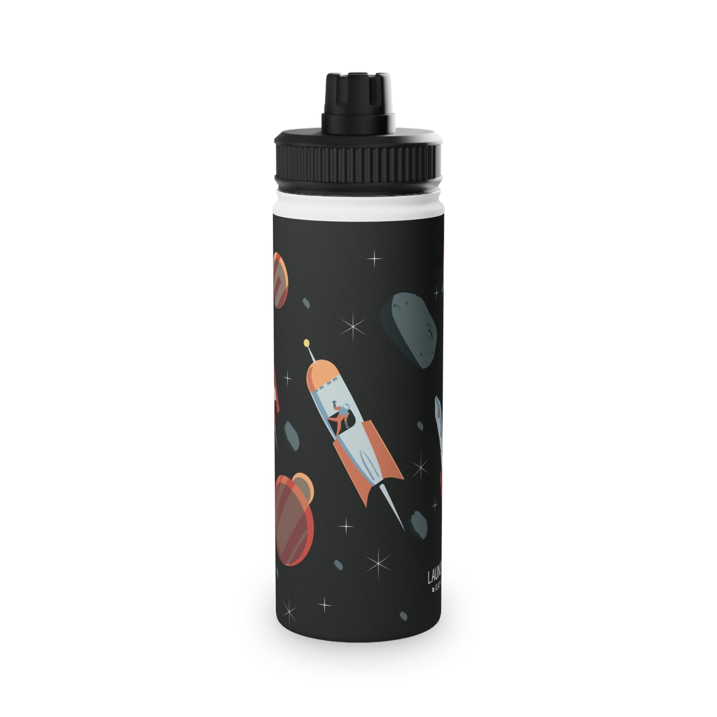 Space Stainless Steel Water Bottle, Sports Lid