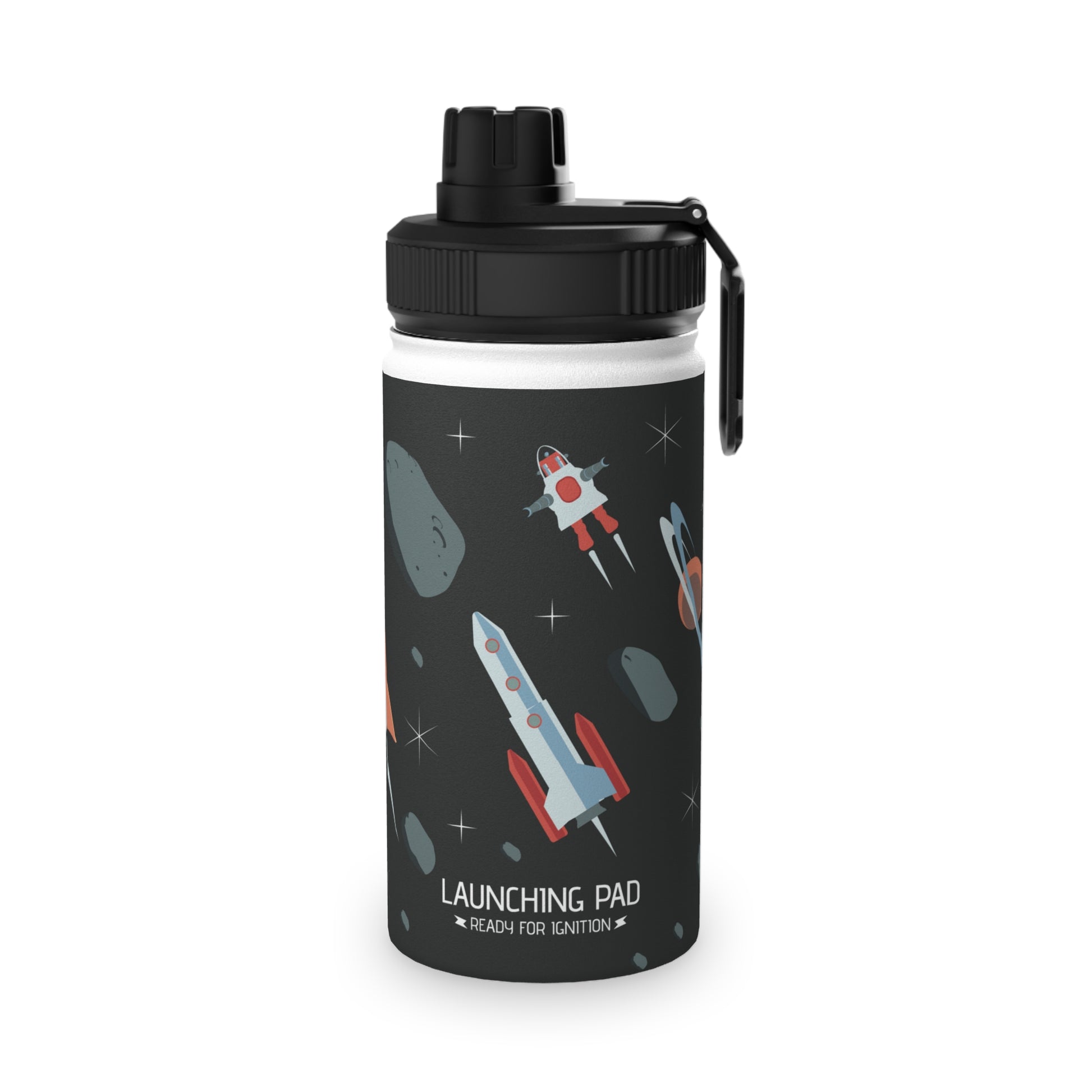 Space Stainless Steel Water Bottle, Sports Lid