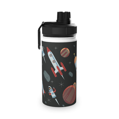 Space Stainless Steel Water Bottle, Sports Lid