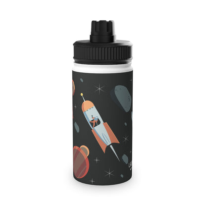 Space Stainless Steel Water Bottle, Sports Lid