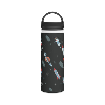 Space Stainless Steel Water Bottle, Handle Lid