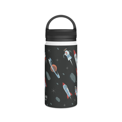 Space Stainless Steel Water Bottle, Handle Lid