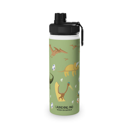 Dino Stainless Steel Water Bottle, Sports Lid, readyforignition.com