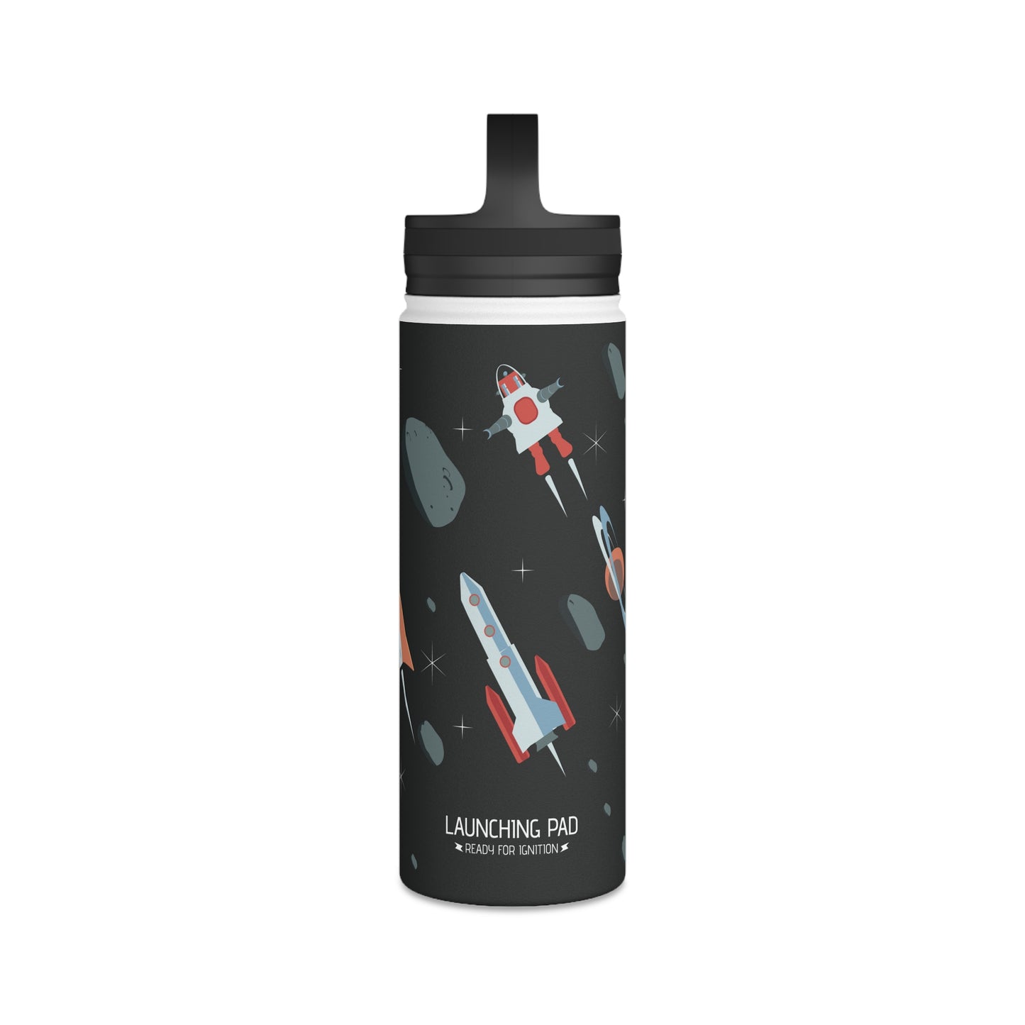 Space Stainless Steel Water Bottle, Handle Lid