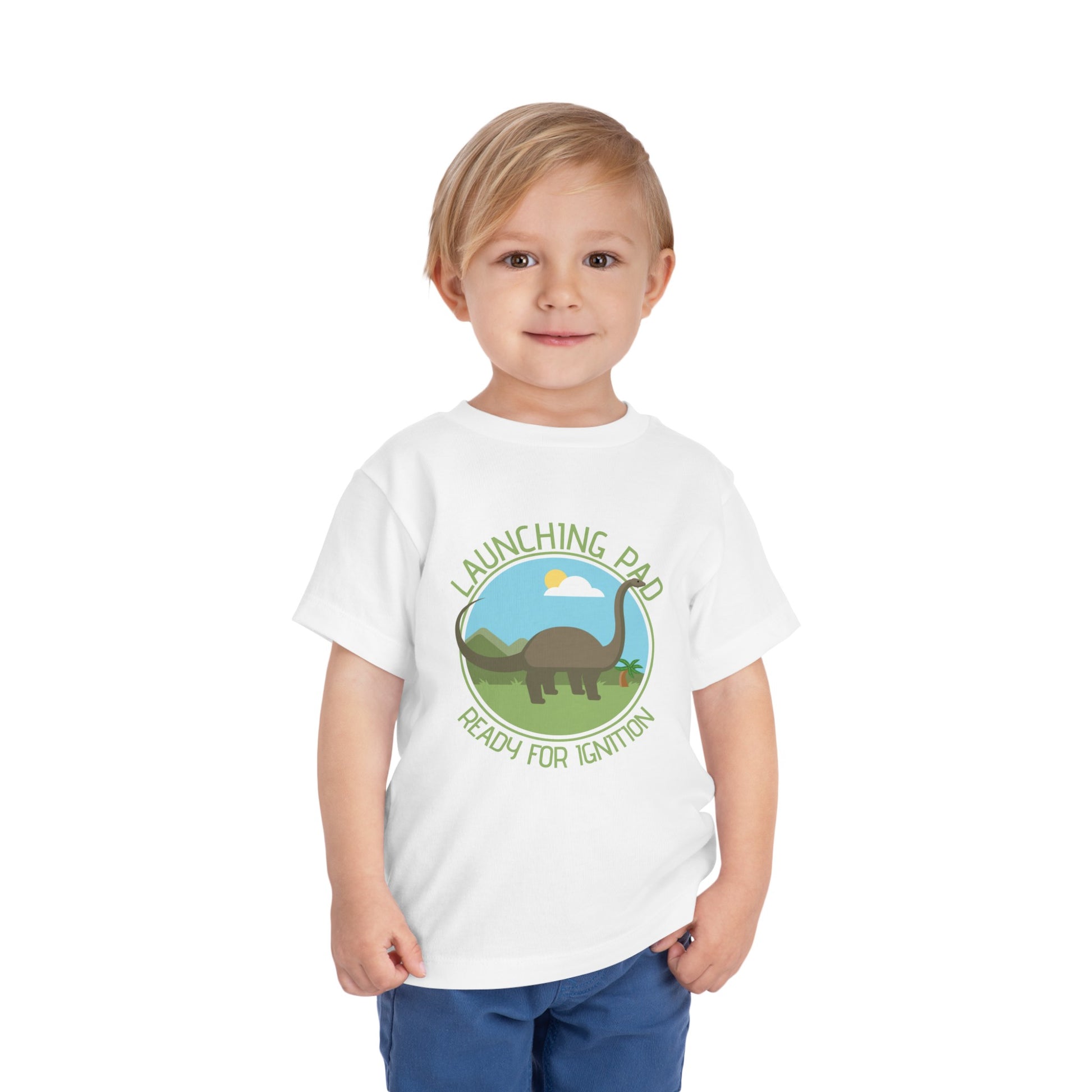 Dino Short Sleeve Tee, white, readyforignition.com