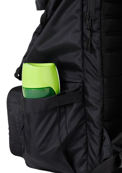 Launching Pad Backpack side pocket for water bottle